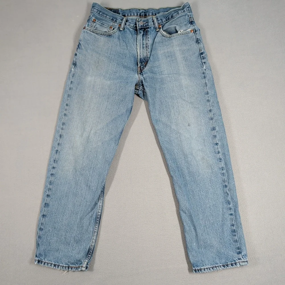 Levi's 550 Jeans Mens 33x30 Blue Relaxed Fit Tapered Leg Denim Casual Retro Wear
